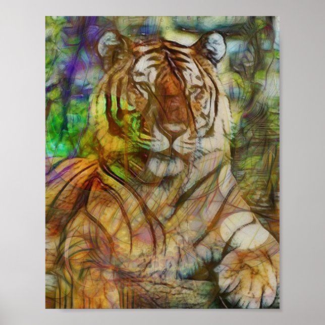 Tiger Art - Shere Khan - Rectangular Art Poster (Front)