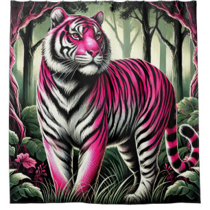 Tiger Art Shower Curtain