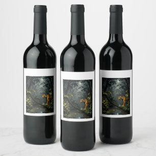 Tiger Art Wine Label