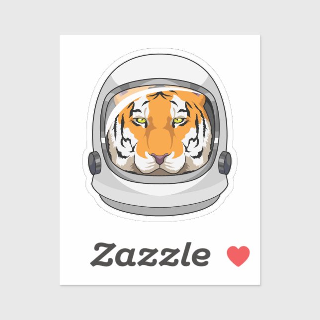 Tiger as Astronaut with Helmet (Sheet)