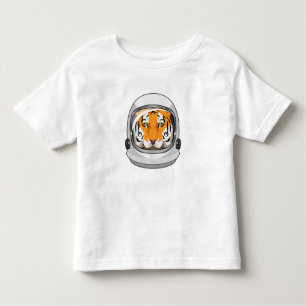 Tiger as Astronaut with Helmet Toddler T-Shirt