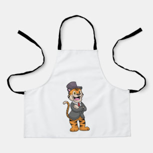 Tiger as Groom with Jacket & Hat Apron