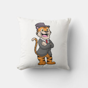 Tiger as Groom with Jacket & Hat Cushion