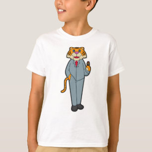 Tiger as Groom with Wedding ring T-Shirt