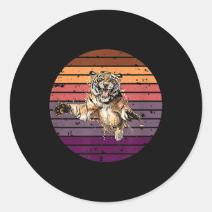 Tiger, Asia Tiger Environmental Protection, Tiger Classic Round Sticker