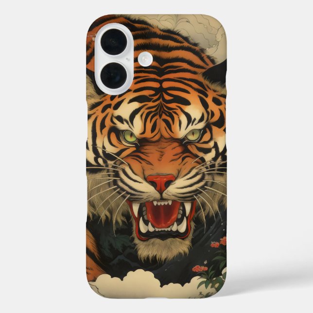 Tiger Asian Traditional Case-Mate iPhone Case (Back)