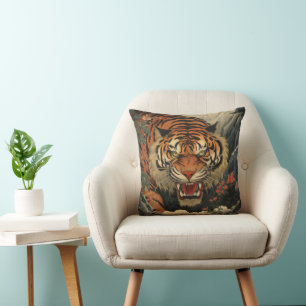 Tiger Asian Traditional Cushion