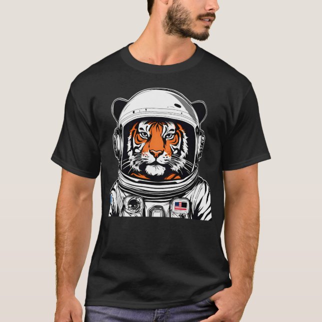 Tiger Astronaut T-Shirt (Front)