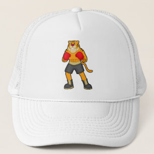 Tiger at Boxing with Boxing gloves Trucker Hat