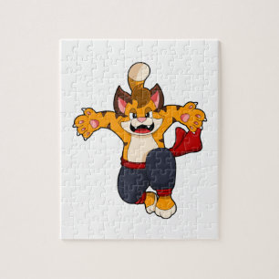 Tiger at Martial arts Karate Jigsaw Puzzle