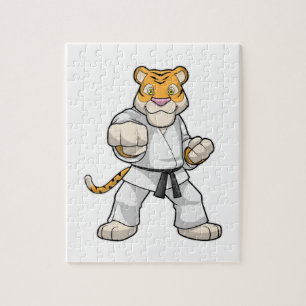 Tiger at Martial arts Karate Jigsaw Puzzle
