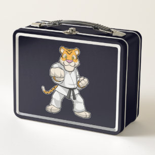 Tiger at Martial arts Karate Metal Lunch Box