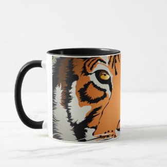 Tiger at night mug