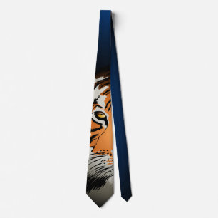 Tiger at night tie