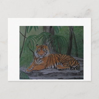 Tiger at Rest Postcard