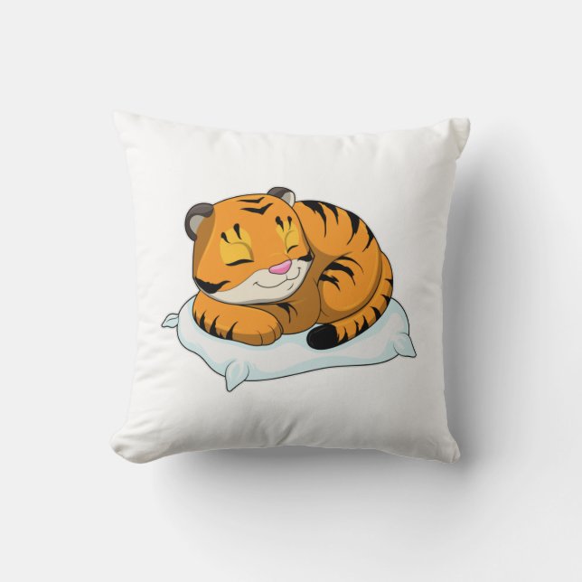 Tiger at Sleeping with Pillow (Front)