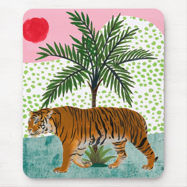 Tiger at Sunrise Mouse Pad (Front)