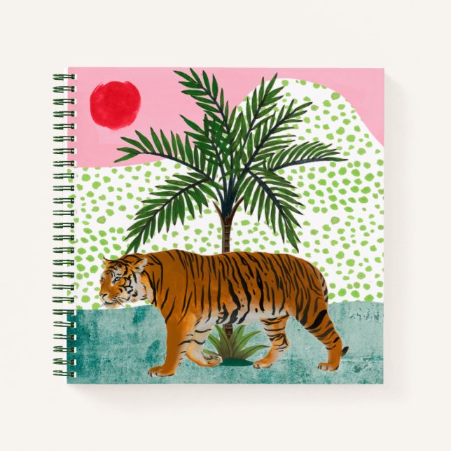 Tiger at Sunrise Notebook (Front)