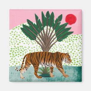 Tiger at Sunset Magnet