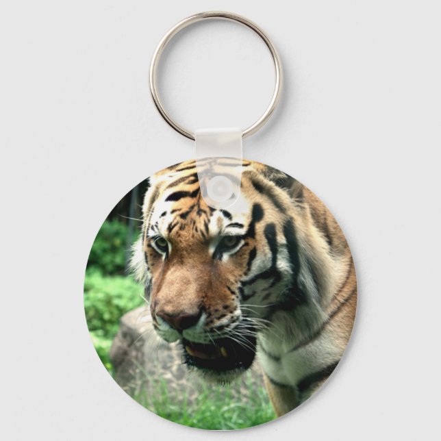 Tiger at the Bronx Zoo Keychain (Front)