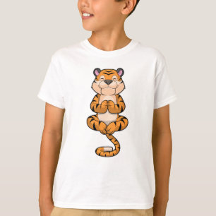 Tiger at Yoga Fitness T-Shirt
