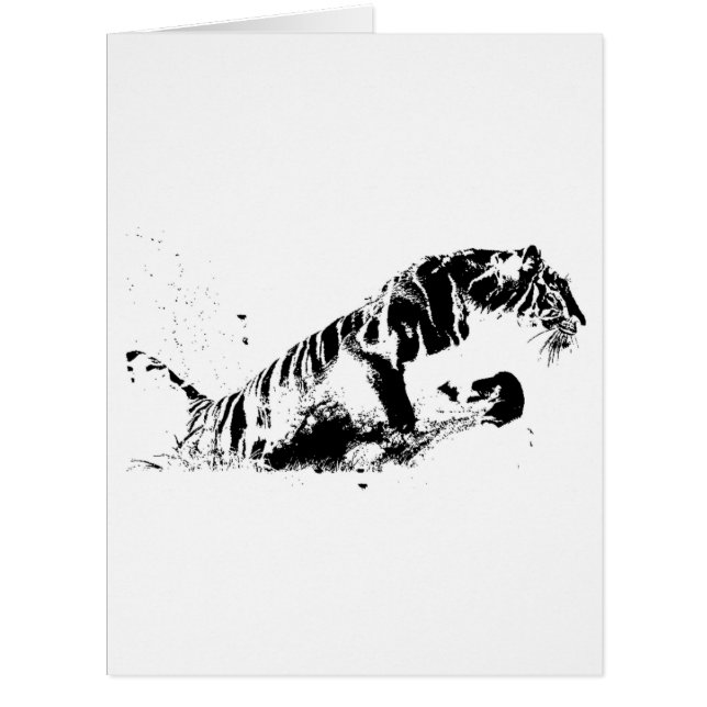 Tiger Attacking (Front)