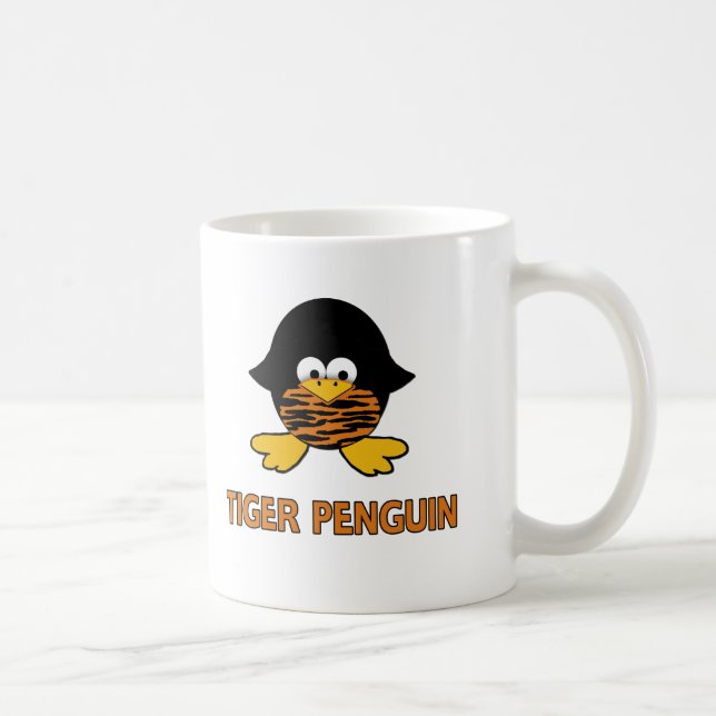 Tiger Baby Penguin Coffee Mug (Right)