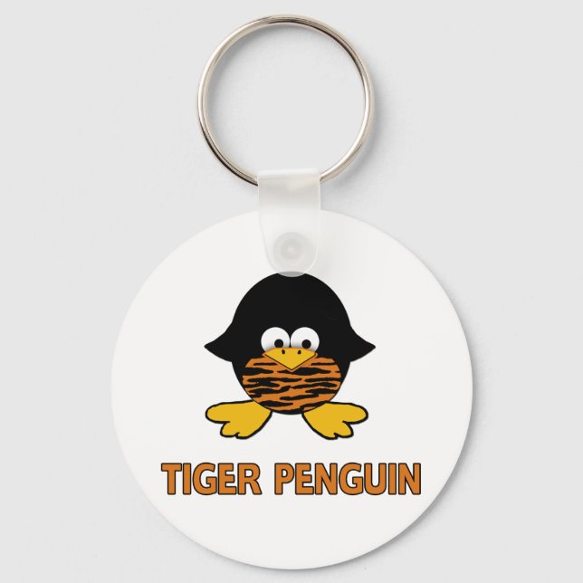Tiger Baby Penguin Key Ring (Front)