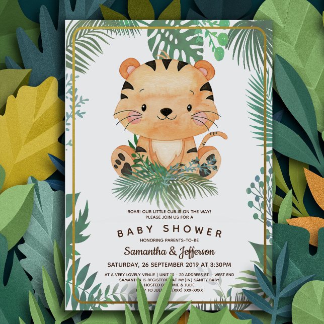 Tiger Baby Shower invitations (Creator Uploaded)