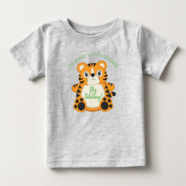 Tiger Baby Shower Safari Baby T-Shirt (Front)