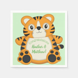 Tiger Baby Shower Safari Napkin