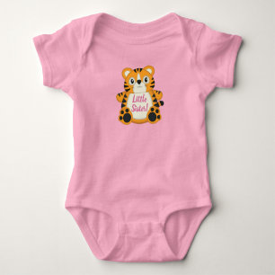Tiger Baby Shower Safari Pink Girl Bodysuit