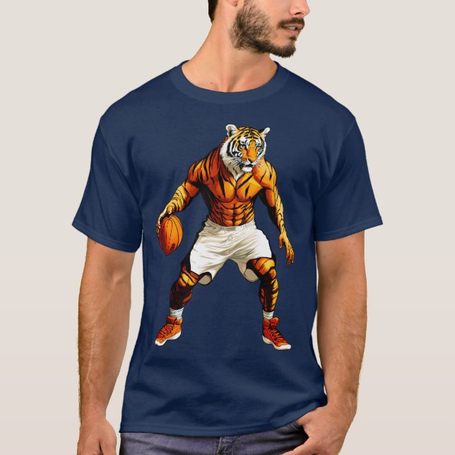 Tiger Basketball player / Basketball Tiger T-Shirt (Front)