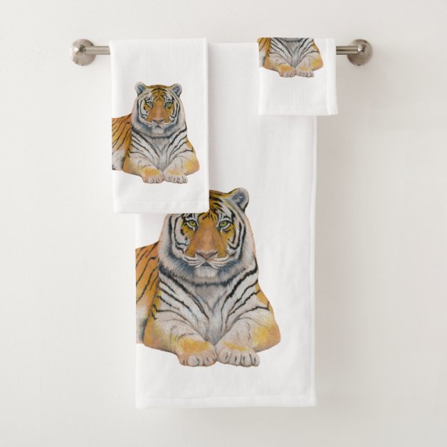 Tiger Bath Towel Set (Insitu)