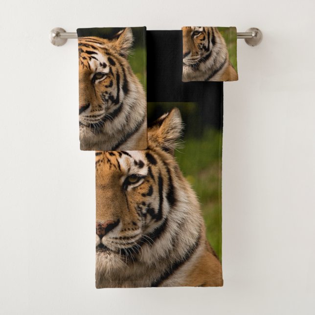Tiger Bathroom Towel Set (Insitu)
