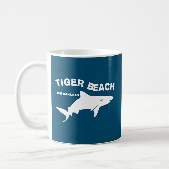 Tiger Beach - The Bahamas | Diving With Sharks Coffee Mug (Left)