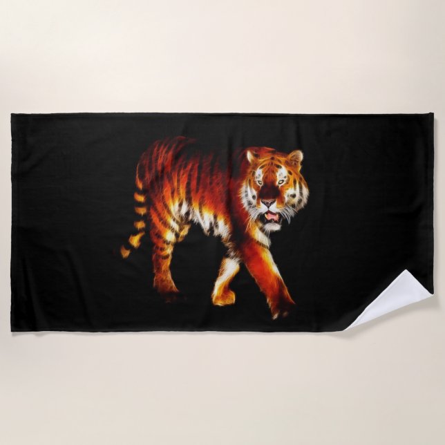 Tiger Beach Towel (Front)