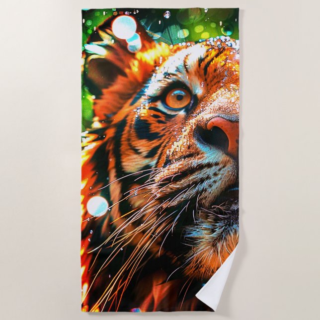 Tiger Beach Towel (Front)