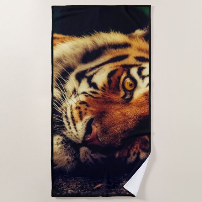 Tiger Beach Towel (Front)