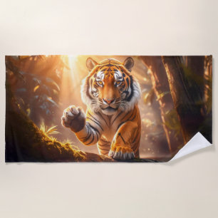 Tiger Beach Towel