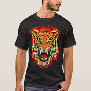 Tiger Big Cat Bengal Wildcat Predator Cool Animal T-Shirt