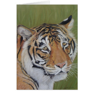 tiger big cat realist portrait art painting