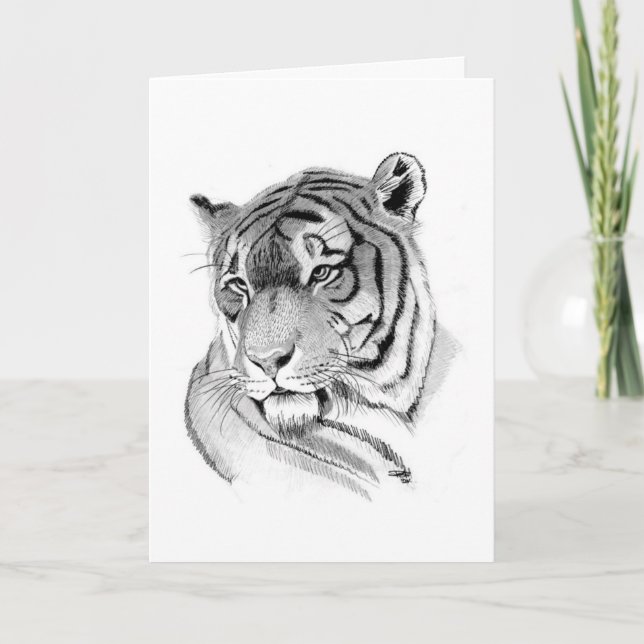 Tiger Birthday Card (Front)