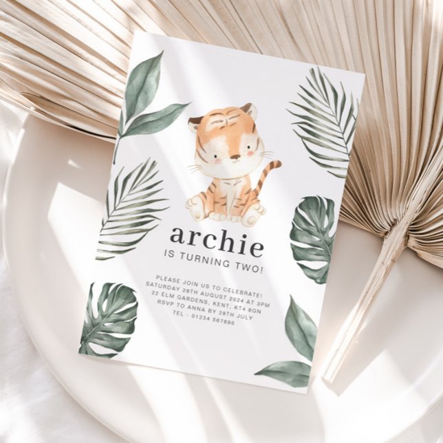 Tiger Birthday Invitation (Creator Uploaded)