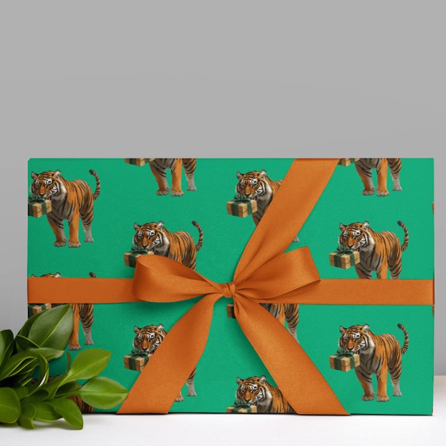 Tiger Birthday  Wrapping Paper (Creator Uploaded)