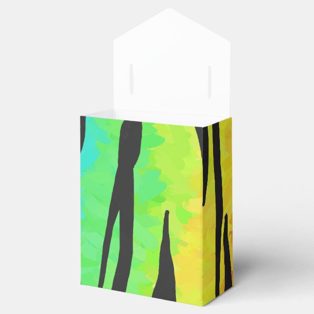 Tiger Black and Rainbow Gifts Favour Box (Opened)