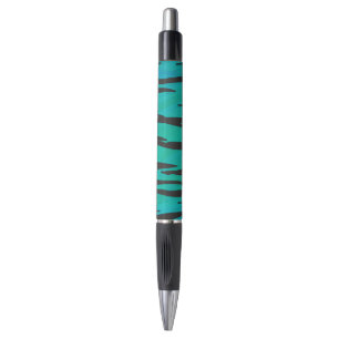 Tiger Black and Teal Print