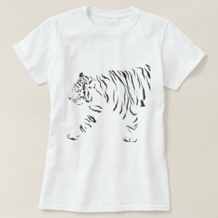 Tiger black and white wrap around T-Shirt