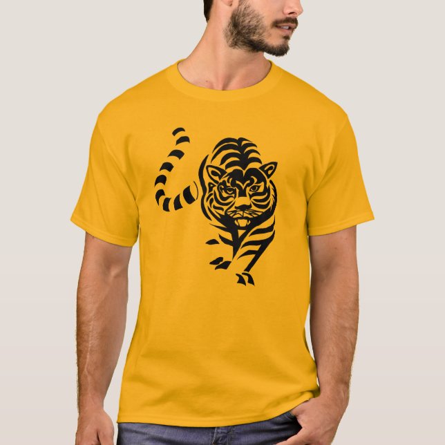 Tiger black and yellow T-Shirt (Front)
