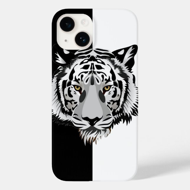 Tiger Black White  Case-Mate iPhone Case (Back)